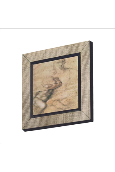 Eskiz çizim (Leonardo Da Vinci) Baskılı MDF Magnet 7X7 ürün görseli 1