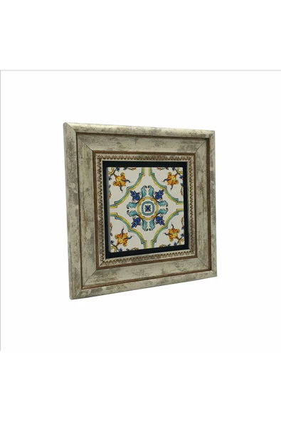İtalyan Deseni Baskılı Taş Tablo 20x20 - Resim 4