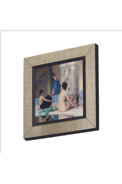 Hamam Sefası (Jean-Léon Gérôme, 1881) Baskılı MDF Magnet 7X7 ürün görseli 1