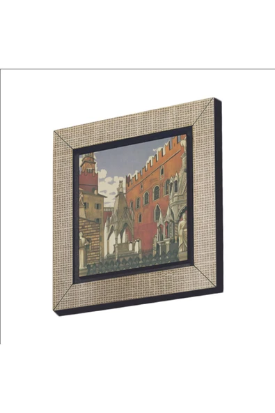 İtalya Görseli Baskılı MDF Magnet 7X7 ürün görseli 1