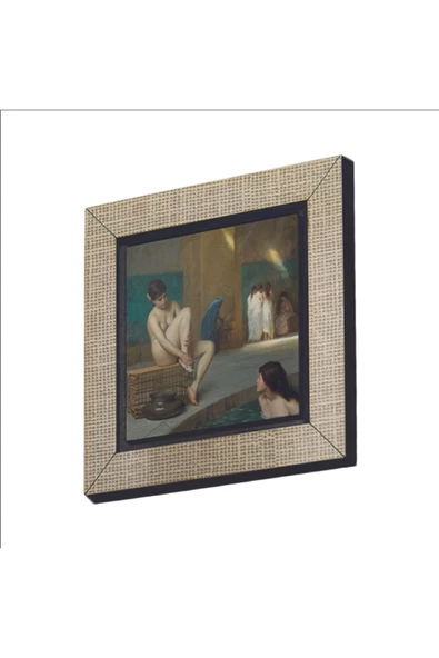Hamamda Nü (Jean-Léon Gérôme, 1889) Baskılı MDF Magnet 7X7 ürün görseli 1