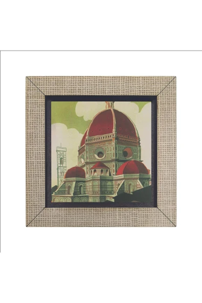 İtalya Görseli Baskılı MDF Magnet 7X7 - Resim 4