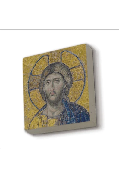 Ayasofya- Hz. İsa Mozaiği Baskılı Taş Magnet 5X5 ürün görseli 1
