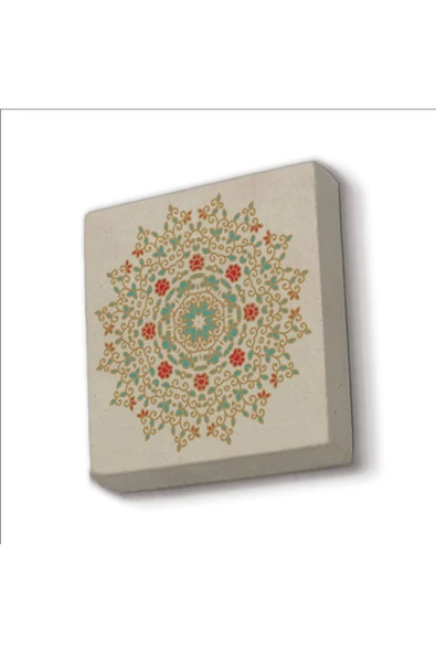 Rumi Desen Baskılı Taş Magnet 5X5 ürün görseli 1