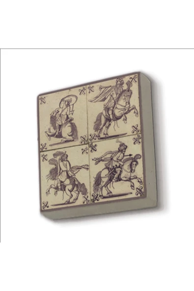 Hollanda Deseni Baskılı Taş Magnet 5X5 ürün görseli 1