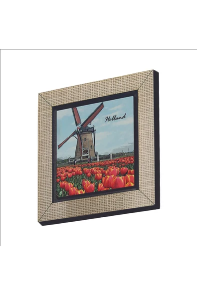 Hollanda Görseli Baskılı MDF Magnet 7X7 ürün görseli 1