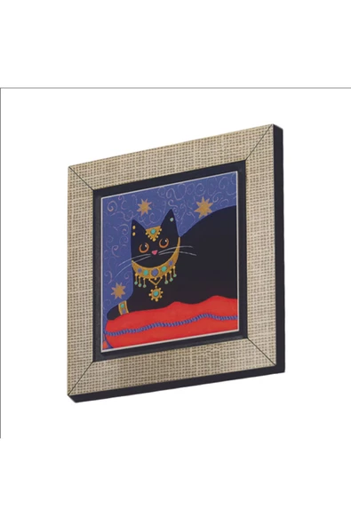 Kedi Baskılı MDF Magnet 7X7 ürün görseli 1