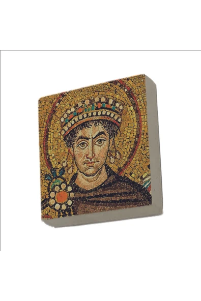 I. Justinianus (Büyük Jüstinyen) Baskılı Taş Magnet 5X5 ürün görseli 1