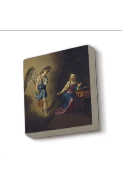 Meryem’e Müjde (Adriaen van de Velde, 1667) Baskılı Taş Magnet 5X5 ürün görseli 1