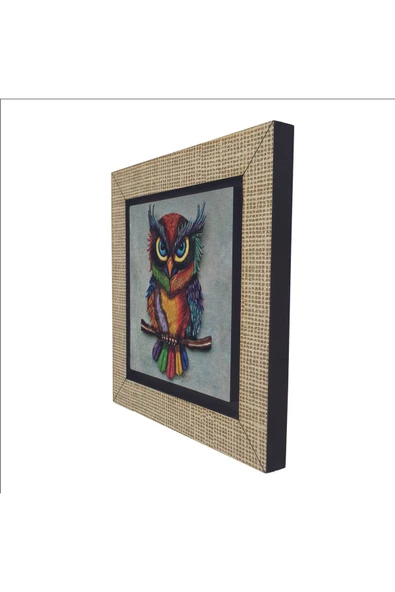 Baykuş Baskılı MDF Magnet 7X7 - Resim 5