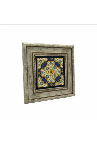 İtalyan Deseni Baskılı Taş Tablo 20x20 - Resim 4