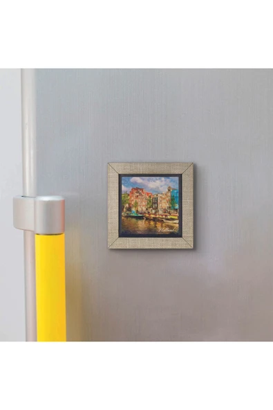 Hollanda Görseli Baskılı MDF Magnet 7X7 - Resim 3
