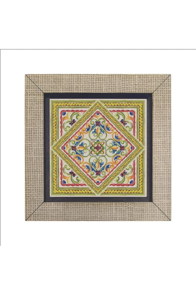 İtalyan Deseni Baskılı MDF Magnet 7X7 - Resim 4