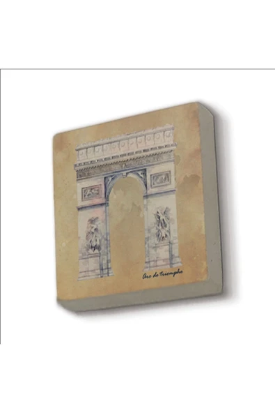 Zafer Takı (Arc de Triomphe) Baskılı Taş Magnet 5X5 ürün görseli 1