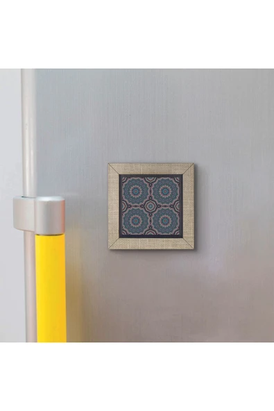 Mandala Baskılı MDF Magnet 7X7 - Resim 3