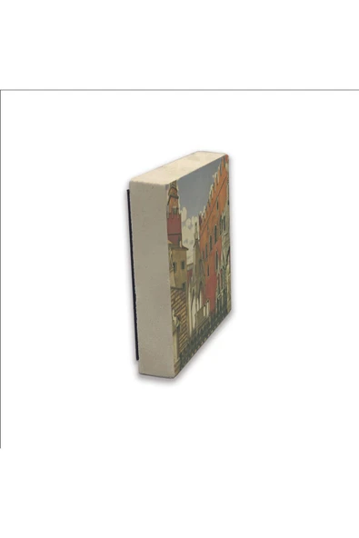 İtalya Görseli Baskılı Taş Magnet 5X5 - Resim 4