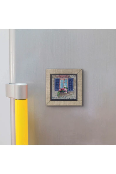 İtalya Görseli Baskılı MDF Magnet 7X7 - Resim 3