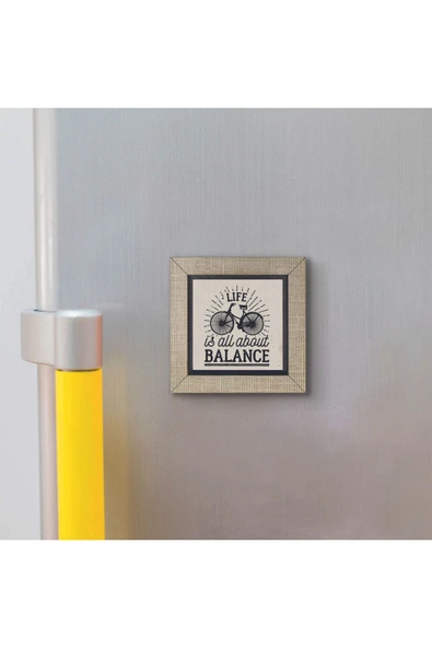 Bisklet Görseli Baskılı MDF Magnet 7X7 - Resim 3
