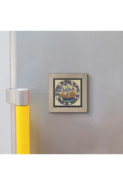 Gemi Baskılı MDF Magnet 7X7 - Resim 3