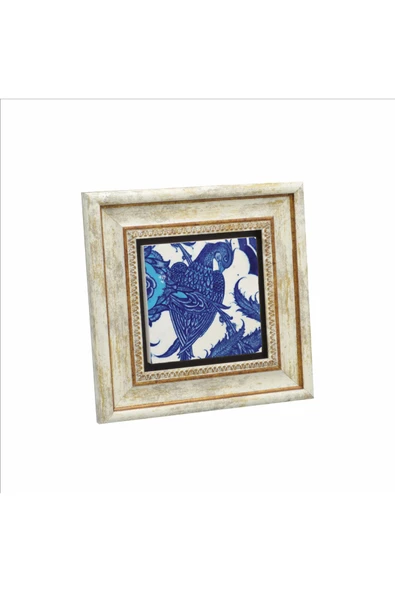 Osmanlı Sülünlü Çini-Topkapı Sarayı Baskılı Taş Tablo 20x20 ürün görseli 1