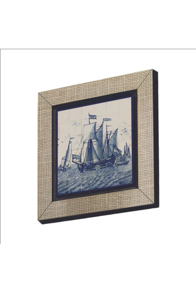 Hollanda Deseni Baskılı MDF Magnet 7X7 ürün görseli 1