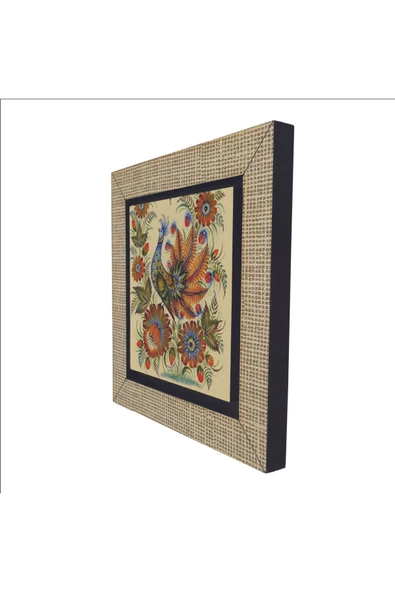 Tavus Kuşu Baskılı MDF Magnet 7X7 - Resim 5