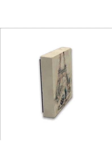 Eyfel Kulesi Baskılı Taş Magnet 5X5 - Resim 4