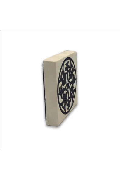 Barok Desen Baskılı Taş Magnet 5X5 - Resim 4