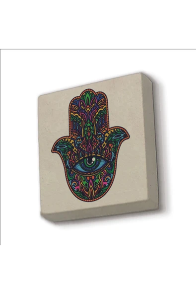Fatıma’nın Eli Baskılı Taş Magnet 5X5 ürün görseli 1