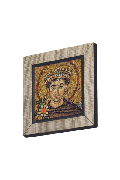 I. Justinianus (Büyük Jüstinyen) Baskılı MDF Magnet 7X7 ürün görseli 1