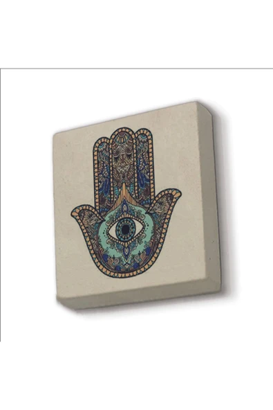 Fatıma’nın Eli Baskılı Taş Magnet 5X5 ürün görseli 1