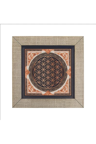 Yaşam Çiçeği Baskılı MDF Magnet 7X7 - Resim 4