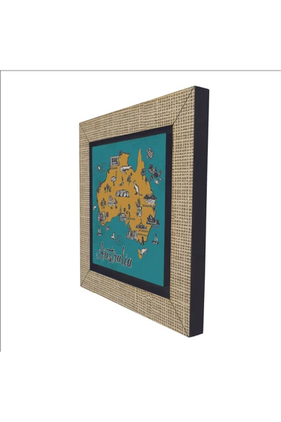 Avustralya Sembolleri Baskılı MDF Magnet 7X7 - Resim 5