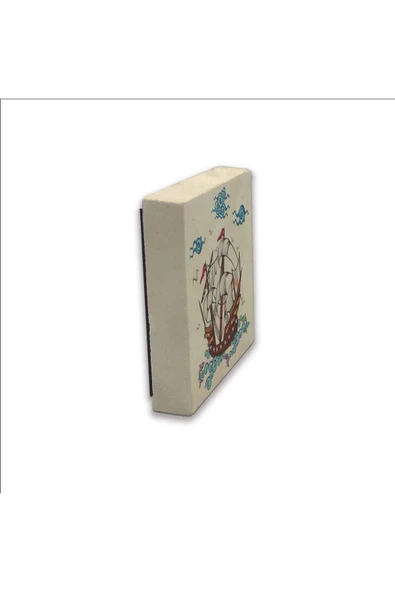 Gemi Baskılı Taş Magnet 5X5 - Resim 4