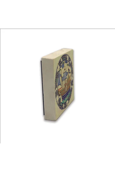 Gemi Baskılı Taş Magnet 5X5 - Resim 4