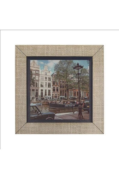Amsterdam Görseli Baskılı MDF Magnet 7X7 - Resim 4