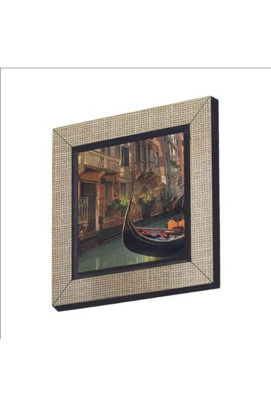 Venedik Görseli Baskılı MDF Magnet 7X7 ürün görseli 1