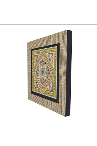 İtalyan Deseni Baskılı MDF Magnet 7X7 - Resim 5
