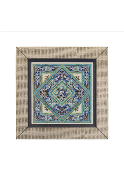 İtalyan Deseni Baskılı MDF Magnet 7X7 - Resim 4