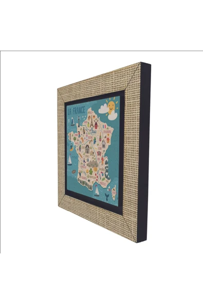 Fransa Sembolleri Baskılı MDF Magnet 7X7 - Resim 5
