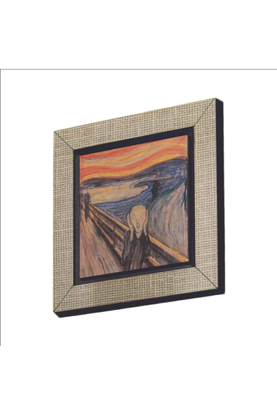 Çığlık (Edvard Munch, 1893) Baskılı MDF Magnet 7X7 ürün görseli 1