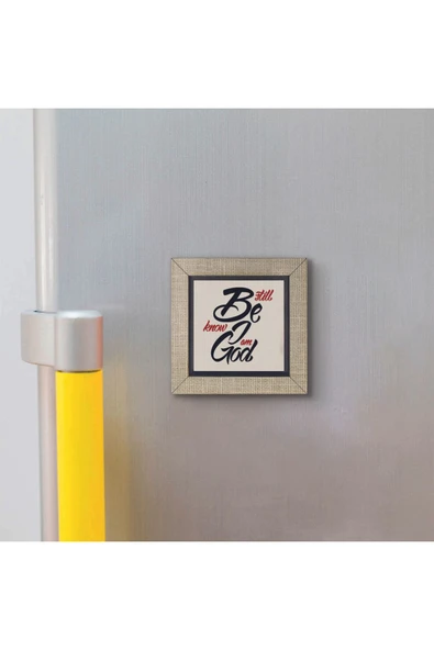 Zebur 46:10 Baskılı MDF Magnet 7X7 - Resim 3