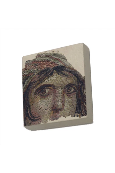 Çingene Kız Mozaiği (Gaziantep) Baskılı Taş Magnet 5X5 ürün görseli 1