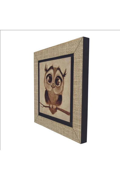 Baykuş Baskılı MDF Magnet 7X7 - Resim 5