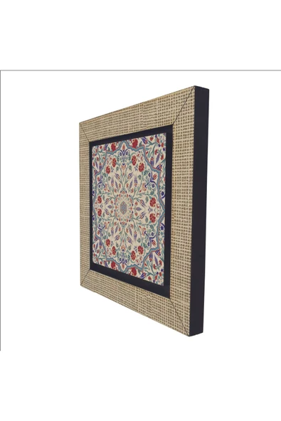 Osmanlı Çini Deseni Baskılı MDF Magnet 7X7 - Resim 5