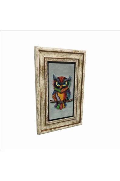 Baykuş Baskılı Taş Tablo 20x30 ürün görseli 1