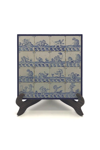 Hollanda Deseni Baskılı MDF Masaüstlük 10X10 - Resim 2
