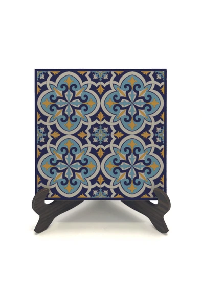 İtalyan Deseni Baskılı MDF Masaüstlük 10X10 - Resim 2