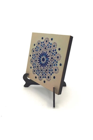 Geometrik Desen Baskılı MDF Masaüstlük 10X10 ürün görseli 1