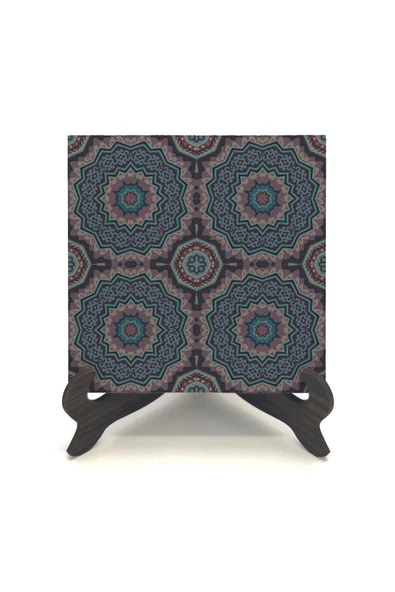 Mandala Baskılı MDF Masaüstlük 10X10 ürün görseli 1
